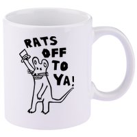 Rats Off To Ya! 11oz C Handle Ceramic Mug