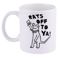 Rats Off To Ya! 11oz C Handle Ceramic Mug