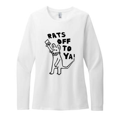 Rats Off To Ya! Womens CVC Long Sleeve Shirt