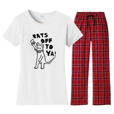 Rats Off To Ya! Women's Flannel Pajama Set