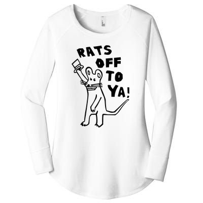 Rats Off To Ya! Women's Perfect Tri Tunic Long Sleeve Shirt