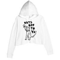 Rats Off To Ya! Crop Fleece Hoodie