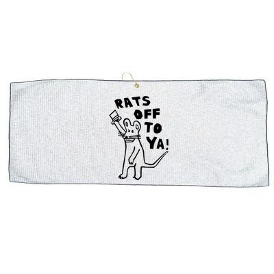 Rats Off To Ya! Large Microfiber Waffle Golf Towel