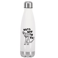 Rats Off To Ya! Stainless Steel Insulated Water Bottle