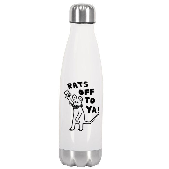 Rats Off To Ya! Stainless Steel Insulated Water Bottle