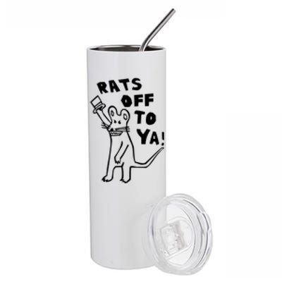 Rats Off To Ya! Stainless Steel Tumbler