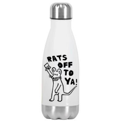 Rats Off To Ya! Stainless Steel Insulated Water Bottle