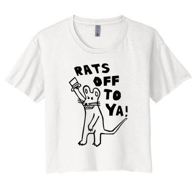 Rats Off To Ya! Women's Crop Top Tee