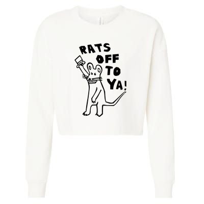 Rats Off To Ya! Cropped Pullover Crew