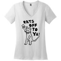 Rats Off To Ya! Women's V-Neck T-Shirt