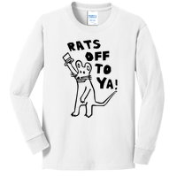 Rats Off To Ya! Kids Long Sleeve Shirt