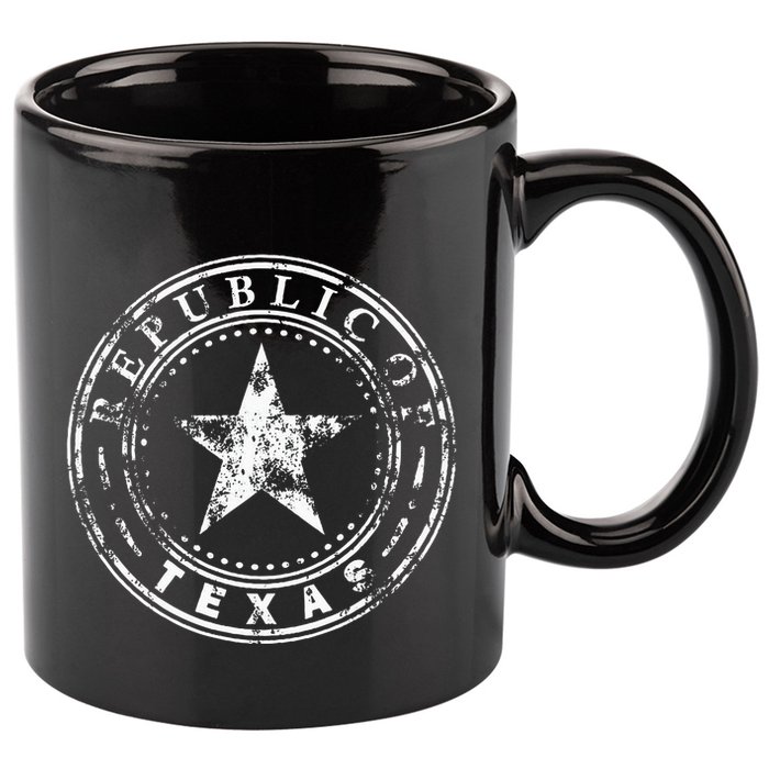 Republic Of Texas 11oz C Handle Ceramic Mug