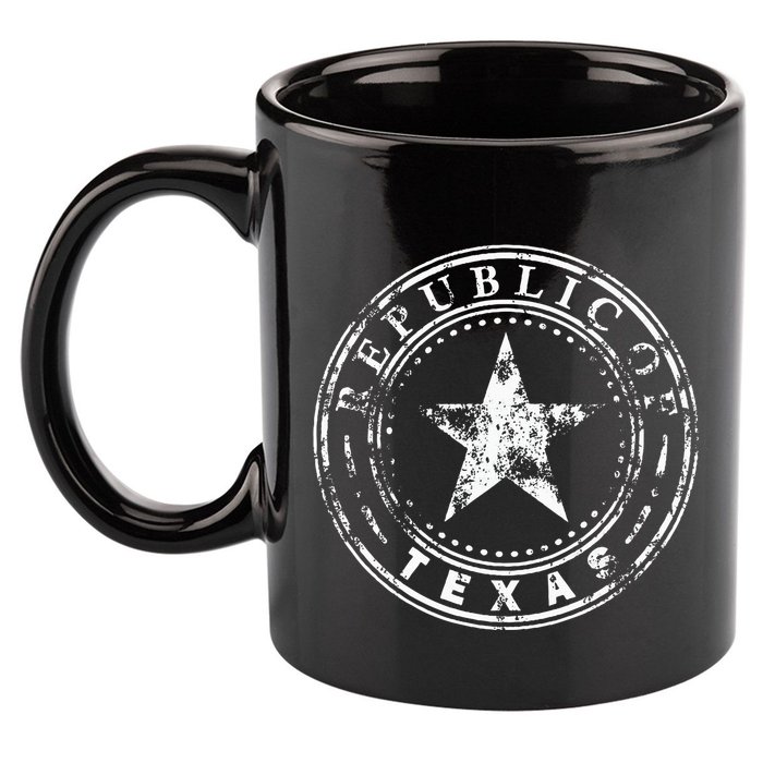 Republic Of Texas 11oz C Handle Ceramic Mug