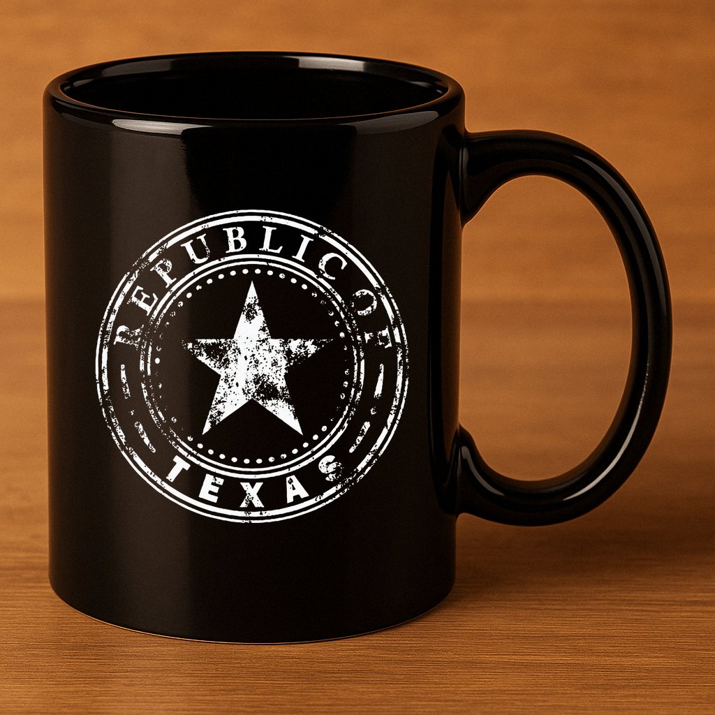 Republic Of Texas 11oz C Handle Ceramic Mug
