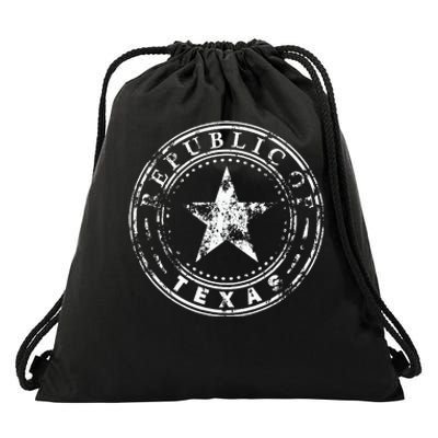 Republic Of Texas Drawstring Bag