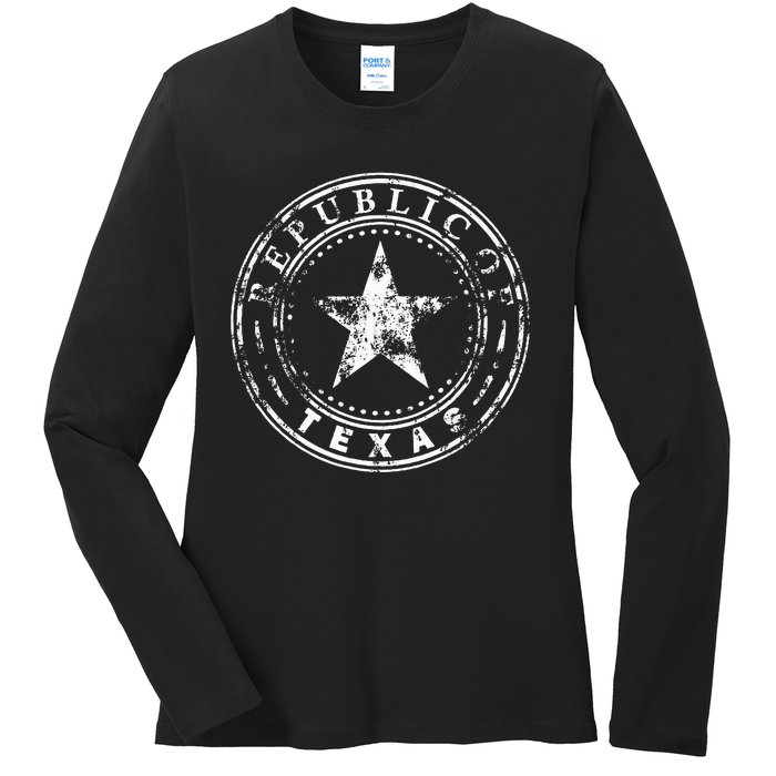 Republic Of Texas Ladies Long Sleeve Shirt