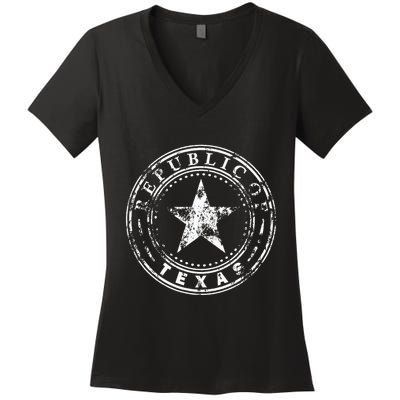 Republic Of Texas Women's V-Neck T-Shirt