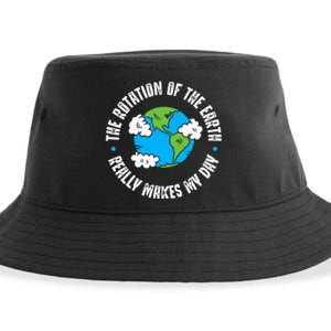 Rotation Of The Earth Makes My Day Science Sustainable Bucket Hat