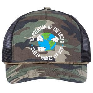 Rotation Of The Earth Makes My Day Science Retro Rope Trucker Hat Cap