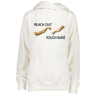 Reach Out Touch Base Tech Jargonslang Womens Funnel Neck Pullover Hood