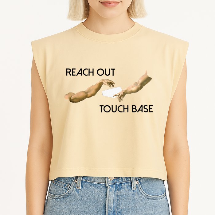 Reach Out Touch Base Tech Jargonslang Garment-Dyed Women's Muscle Tee