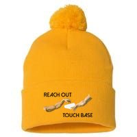 Reach Out Touch Base Tech Jargonslang Pom Pom 12in Knit Beanie