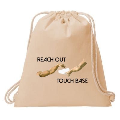 Reach Out Touch Base Tech Jargonslang Drawstring Bag