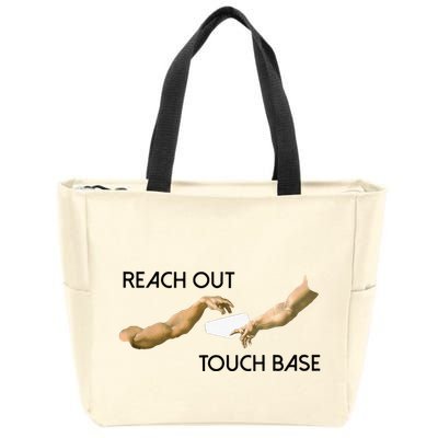 Reach Out Touch Base Tech Jargonslang Zip Tote Bag