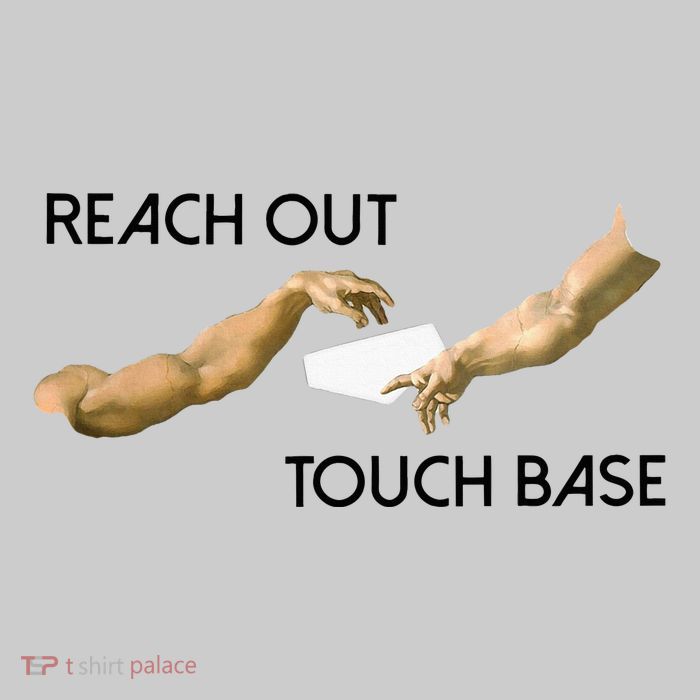 Reach Out Touch Base Tech Jargonslang Tie-Dye T-Shirt