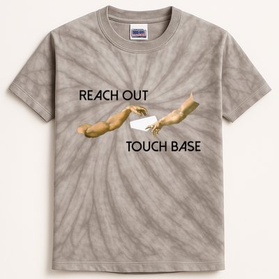Reach Out Touch Base Tech Jargonslang Kids Tie-Dye T-Shirt