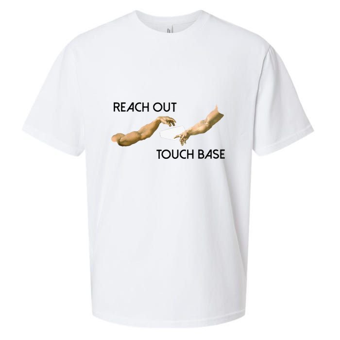 Reach Out Touch Base Tech Jargonslang Sueded Cloud Jersey T-Shirt