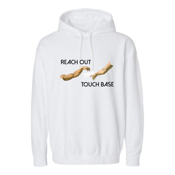 Reach Out Touch Base Tech Jargonslang Garment-Dyed Fleece Hoodie