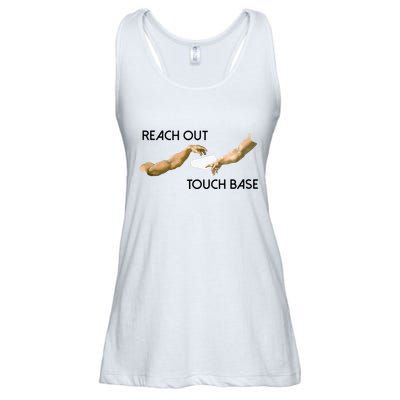 Reach Out Touch Base Tech Jargonslang Ladies Essential Flowy Tank