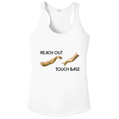 Reach Out Touch Base Tech Jargonslang Ladies PosiCharge Competitor Racerback Tank