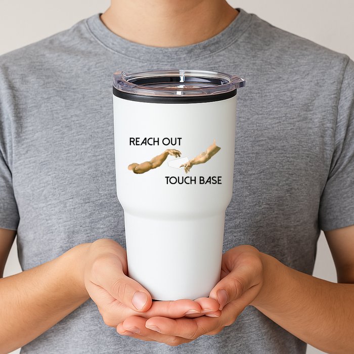 Reach Out Touch Base Tech Jargonslang Tumbler