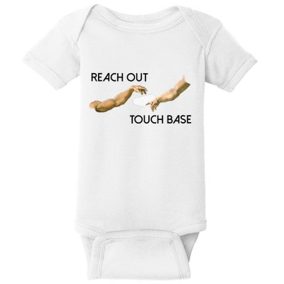 Reach Out Touch Base Tech Jargonslang Baby Bodysuit