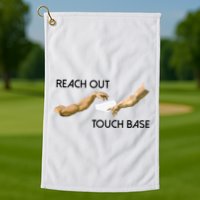 Reach Out Touch Base Tech Jargonslang Golf Towel