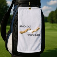 Reach Out Touch Base Tech Jargonslang Golf Towel