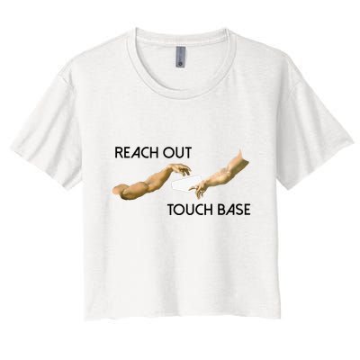 Reach Out Touch Base Tech Jargonslang Crop Top