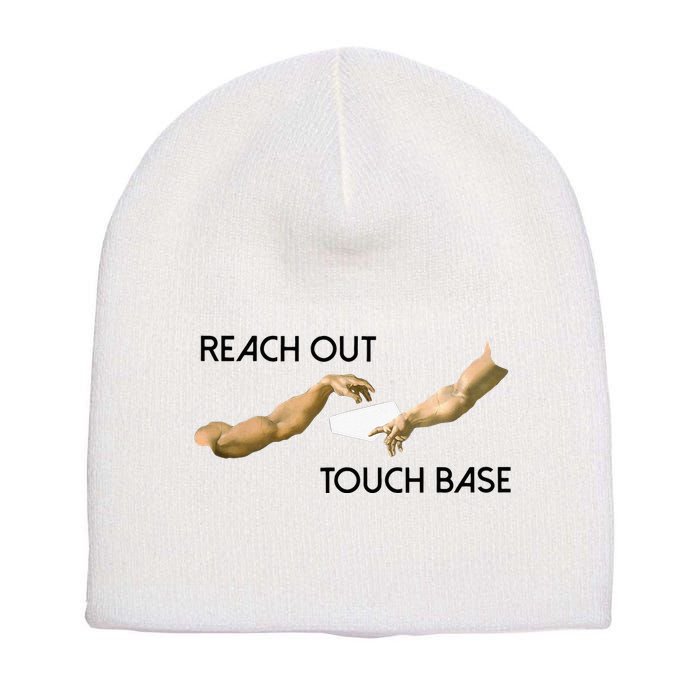Reach Out Touch Base Tech Jargonslang Short Acrylic Beanie