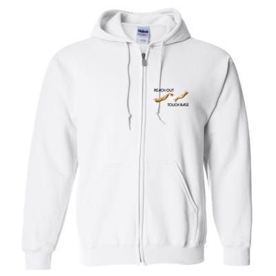 Reach Out Touch Base Tech Jargonslang Full Zip Hoodie