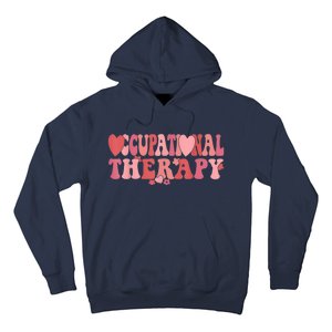 Retro Occupational Therapist Valentine's Day Therapist OT Hoodie