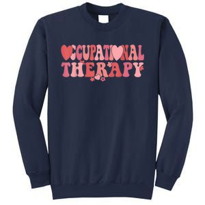 Retro Occupational Therapist Valentine's Day Therapist OT Sweatshirt