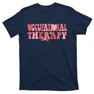 Retro Occupational Therapist Valentine's Day Therapist OT T-Shirt