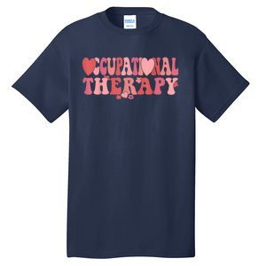 Retro Occupational Therapist Valentine's Day Therapist OT Tall T-Shirt