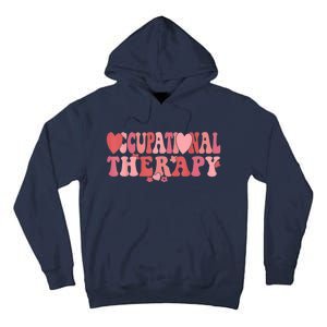 Retro Occupational Therapist Valentine's Day Therapist OT Tall Hoodie