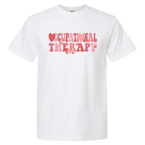 Retro Occupational Therapist Valentine's Day Therapist OT Garment-Dyed Heavyweight T-Shirt