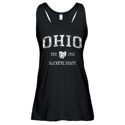 Retro Ohio T Vintage Sports Design Ladies Essential Flowy Tank