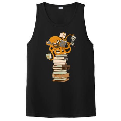 Reading Octopus Tea Coffee And Books Gift PosiCharge Competitor Tank