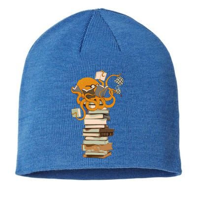 Reading Octopus Tea Coffee And Books Gift Sustainable Beanie